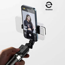 Load image into Gallery viewer, 1.67M Long Extended Bluetooth Wireless Selfie Stick Live Broacast Stand Holder Tripod Foldable With Fill Light For Smartphones
