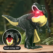 Load image into Gallery viewer, Kids Press Dinosaur Depression Toy Hand Operated Teloscopic Spring Swing Dinosaur Gifts with Sound Light Fidget Toys Christmas Birthdat Gifts
