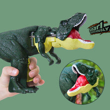 Load image into Gallery viewer, Kids Press Dinosaur Depression Toy Hand Operated Teloscopic Spring Swing Dinosaur Gifts with Sound Light Fidget Toys Christmas Birthdat Gifts
