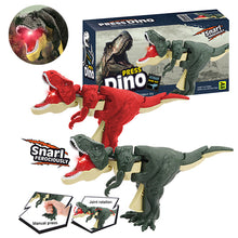 Load image into Gallery viewer, Kids Press Dinosaur Depression Toy Hand Operated Teloscopic Spring Swing Dinosaur Gifts with Sound Light Fidget Toys Christmas Birthdat Gifts
