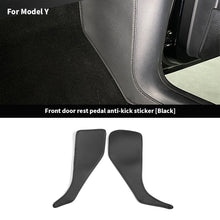 Load image into Gallery viewer, 2Pcs Car Interior Central Control Side Defense Kick Pad Protective Foot Pad Accessories Decoration Trim For Tesla Model 3 Model Y
