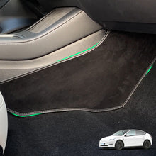 Load image into Gallery viewer, 2Pcs Car Interior Central Control Side Defense Kick Pad Protective Foot Pad Accessories Decoration Trim For Tesla Model 3 Model Y
