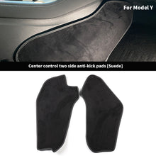 Load image into Gallery viewer, 2Pcs Car Interior Central Control Side Defense Kick Pad Protective Foot Pad Accessories Decoration Trim For Tesla Model 3 Model Y
