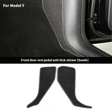 Load image into Gallery viewer, 2Pcs Car Interior Central Control Side Defense Kick Pad Protective Foot Pad Accessories Decoration Trim For Tesla Model 3 Model Y
