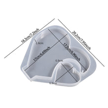 Load image into Gallery viewer, Love Heart Photo Frame DIY Crystal Epoxy Resin Mold Craft Rectangular Base Heart Decorative Ornament Silicone Mould Home Decor
