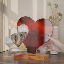 Load image into Gallery viewer, Love Heart Photo Frame DIY Crystal Epoxy Resin Mold Craft Rectangular Base Heart Decorative Ornament Silicone Mould Home Decor
