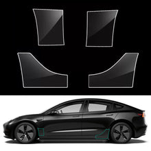 Load image into Gallery viewer, 2Pcs/4Pcs Car Front / Rear Door Extended Protective TPU Film Invisible Clothing Lamp Film Set Decoration For Tesla Model3/Y 2017-2023
