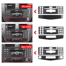 Load image into Gallery viewer, Car Center Console Air Conditioner CD Panel Cover Trim Carbon Fiber For Mercedes Benz C class W204 C200 C260 C300 C180 2007-2010

