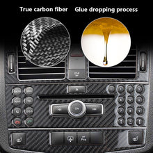 Load image into Gallery viewer, Car Center Console Air Conditioner CD Panel Cover Trim Carbon Fiber For Mercedes Benz C class W204 C200 C260 C300 C180 2007-2010
