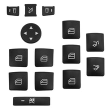 Load image into Gallery viewer, 14Pcs Car Window Glasses Lift Button Cover Switch Frame Trim Stickers For Mercedes Benz W204 GLA X156 CLA C117 A W176 B W246 Class
