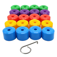 Load image into Gallery viewer, 20Pcs 17mm Car Wheel Cover Hub Nut Bolt Covers Cap for Volkswagen VW Golf MK4 Auto Tyre Screws Exterior Protection Accessories
