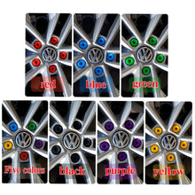 Load image into Gallery viewer, 20Pcs 17mm Car Wheel Cover Hub Nut Bolt Covers Cap for Volkswagen VW Golf MK4 Auto Tyre Screws Exterior Protection Accessories
