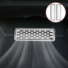 Load image into Gallery viewer, 2Pcs Backseat Air Vent Fully Stainless Steel Cover Pad Integrated Design Air Flow Vent Grille Protection For Tesla Model Y 2020-2023
