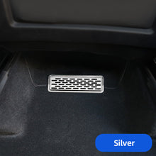 Load image into Gallery viewer, 2Pcs Backseat Air Vent Fully Stainless Steel Cover Pad Integrated Design Air Flow Vent Grille Protection For Tesla Model Y 2020-2023
