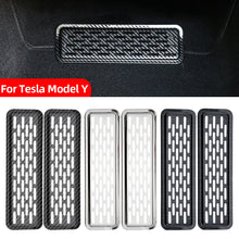 Load image into Gallery viewer, 2Pcs Backseat Air Vent Fully Stainless Steel Cover Pad Integrated Design Air Flow Vent Grille Protection For Tesla Model Y 2020-2023
