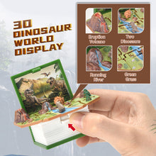 Load image into Gallery viewer, 3D Dinosaur Foldable Book Key Chain Toys Kids Pop Out Mini Book Astronaut Wacky Toys Trick Stress Relief Toy
