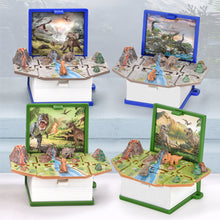 Load image into Gallery viewer, 3D Dinosaur Foldable Book Key Chain Toys Kids Pop Out Mini Book Astronaut Wacky Toys Trick Stress Relief Toy
