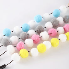 Load image into Gallery viewer, Funny Feather Cat Plush Teaser Wand with Bell Pet Interactive Feather Toys Cat Stick Toy for Kitten Catching Toy Playing Teaser Cat Supplies
