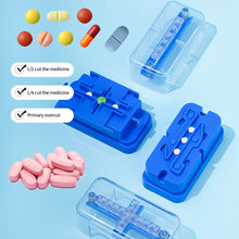 Load image into Gallery viewer, 1/4 1/2 Pill Cutter Multiple Pill Splitter Stainless Steel Quartering for Round Oblong Pills Tablet Cutter Splitter Tools Medicine Cutter
