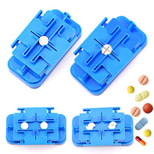 Load image into Gallery viewer, 1/4 1/2 Pill Cutter Multiple Pill Splitter Stainless Steel Quartering for Round Oblong Pills Tablet Cutter Splitter Tools Medicine Cutter
