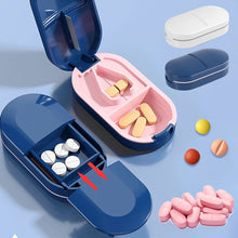 Load image into Gallery viewer, Portable Medicine Box Pills Splitters Cutter Medicine Box Mini Storage Box Pill Tablet Pill Cutter Divide Medicine Storage Box
