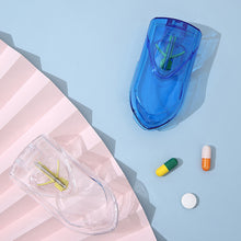 Load image into Gallery viewer, Sealed Transparent Medicine Cutter Tablet Packaging Box Portable Medicine Box Household Mini Creative Moisture-proof Pill Box
