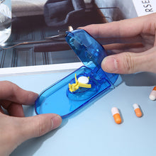 Load image into Gallery viewer, Sealed Transparent Medicine Cutter Tablet Packaging Box Portable Medicine Box Household Mini Creative Moisture-proof Pill Box
