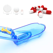 Load image into Gallery viewer, Sealed Transparent Medicine Cutter Tablet Packaging Box Portable Medicine Box Household Mini Creative Moisture-proof Pill Box
