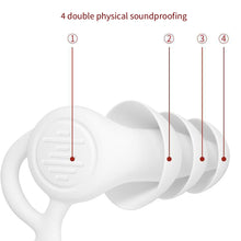 Load image into Gallery viewer, Silicone Anti-noise Earplugs Professional Earplugs Soft Sound Insulation Noise Reduction During Sleep Earplugs
