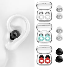 Load image into Gallery viewer, Anti-noise Silicone Round Earplugs Professional Earplugs Soft Reusable Sound Insulation Noise Reduction During Sleep Earplugs

