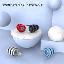 Load image into Gallery viewer, Portable Soft Silicone Portable Anti-Noise Soundproof Earplugs Noise Reduction Earplugs Washable Reusable Sleeping Earplugs
