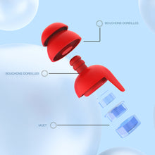 Load image into Gallery viewer, Portable Soft Silicone Portable Anti-Noise Soundproof Earplugs Noise Reduction Earplugs Washable Reusable Sleeping Earplugs

