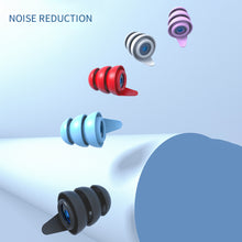 Load image into Gallery viewer, Portable Soft Silicone Portable Anti-Noise Soundproof Earplugs Noise Reduction Earplugs Washable Reusable Sleeping Earplugs
