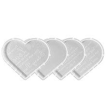 Load image into Gallery viewer, Love Heart DIY Crystal Epoxy Resin Mold Craft Heart Decorative Ornament with Love Sentences Silicone Mould Home Decor
