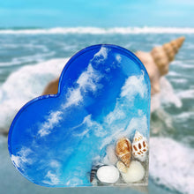 Load image into Gallery viewer, Love Heart DIY Crystal Epoxy Resin Mold Craft Heart Decorative Ornament with Love Sentences Silicone Mould Home Decor
