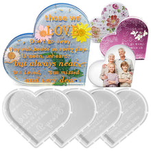 Load image into Gallery viewer, Love Heart DIY Crystal Epoxy Resin Mold Craft Heart Decorative Ornament with Love Sentences Silicone Mould Home Decor

