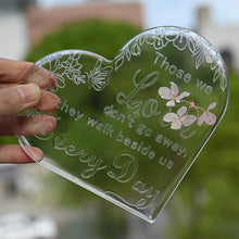 Load image into Gallery viewer, Love Heart DIY Crystal Epoxy Resin Mold Craft Heart Decorative Ornament with Love Sentences Silicone Mould Home Decor
