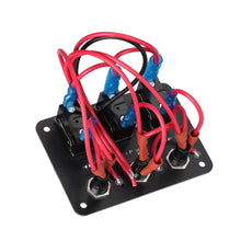 Load image into Gallery viewer, Car 3/6 Gang Rocker Switches Panel 12V/24V Replaceable Fuse Holder With Light For Camping Boat RV Van Yachts Trucks Accessories
