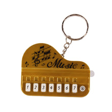 Load image into Gallery viewer, Mini Electronic Piano with Light Training Finger Piano Keychain Keyboard Piano Keyring Portable Musical Instrument Toy Key Ring
