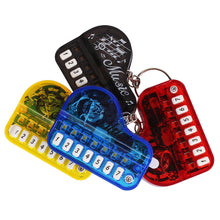 Load image into Gallery viewer, Mini Electronic Piano with Light Training Finger Piano Keychain Keyboard Piano Keyring Portable Musical Instrument Toy Key Ring
