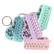 Load image into Gallery viewer, Mini Electronic Piano with Light Training Finger Piano Keychain Keyboard Piano Keyring Portable Musical Instrument Toy Key Ring
