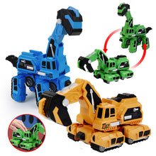 Load image into Gallery viewer, 2 In 1 Transformation Excavators Toy Children Dinosaur Engineering Vehicle Toys Boy Deformation Robot Toys Birthday Christmas Gifts
