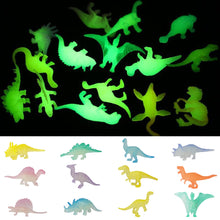 Load image into Gallery viewer, 12/16pcs Glow in Dark Dinosaur Model Toys Jurassic World Noctilucent Tyrannosaurus Toy Kids Action Figure Collectible Model Toys Gifts
