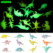 Load image into Gallery viewer, 12/16pcs Glow in Dark Dinosaur Model Toys Jurassic World Noctilucent Tyrannosaurus Toy Kids Action Figure Collectible Model Toys Gifts
