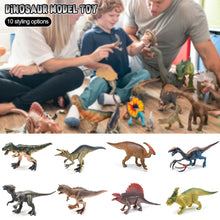 Load image into Gallery viewer, 15cm Dinosaur Model Toy Jurassic World Simulation Dino Toys Kids Children Dinosaur Cognition Model Collection Tyrannosaurus Raptor Triceratops Ankylosaur Stegosaurus Gift
