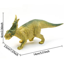 Load image into Gallery viewer, 15cm Dinosaur Model Toy Jurassic World Simulation Dino Toys Kids Children Dinosaur Cognition Model Collection Tyrannosaurus Raptor Triceratops Ankylosaur Stegosaurus Gift
