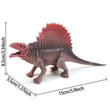 Load image into Gallery viewer, 15cm Dinosaur Model Toy Jurassic World Simulation Dino Toys Kids Children Dinosaur Cognition Model Collection Tyrannosaurus Raptor Triceratops Ankylosaur Stegosaurus Gift

