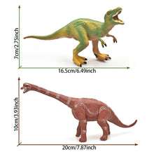 Load image into Gallery viewer, 2/4pcs Solid Dinosaur Model Set Kids Tyrannosaurus Triceratops Dino Toys Jurassic World Dinosaur Collection Gifts Children Dinosaur Cognition Models
