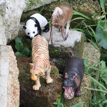 Load image into Gallery viewer, Simulation Wild Animal Model Africa Animal Elephant Lion Giraffe Bear Action Figures Wildlife Hippo Zebra Crocodile Figurines Kids Eductional Toy Gifts
