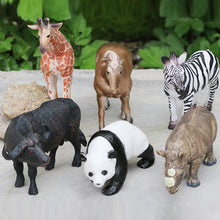 Load image into Gallery viewer, Simulation Wild Animal Model Africa Animal Elephant Lion Giraffe Bear Action Figures Wildlife Hippo Zebra Crocodile Figurines Kids Eductional Toy Gifts
